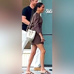 Heidi Merrick Napoleon Dress In Chocolate Size Medium ASO Meghan Markle